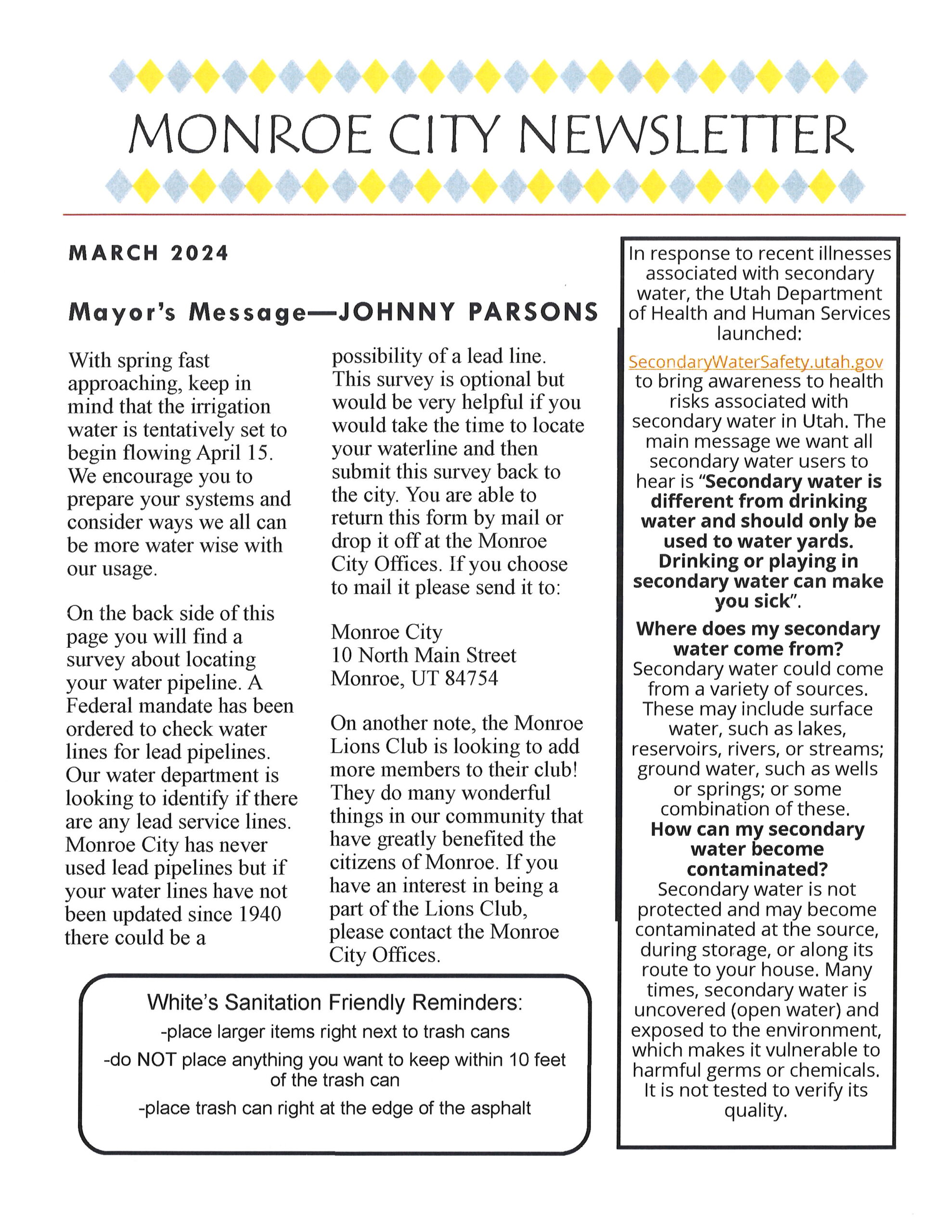 3 2024 NEWSLETTER Monroe City